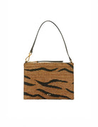 pochette rafia tiger print - n21 alessandro dell'acqua - clutch