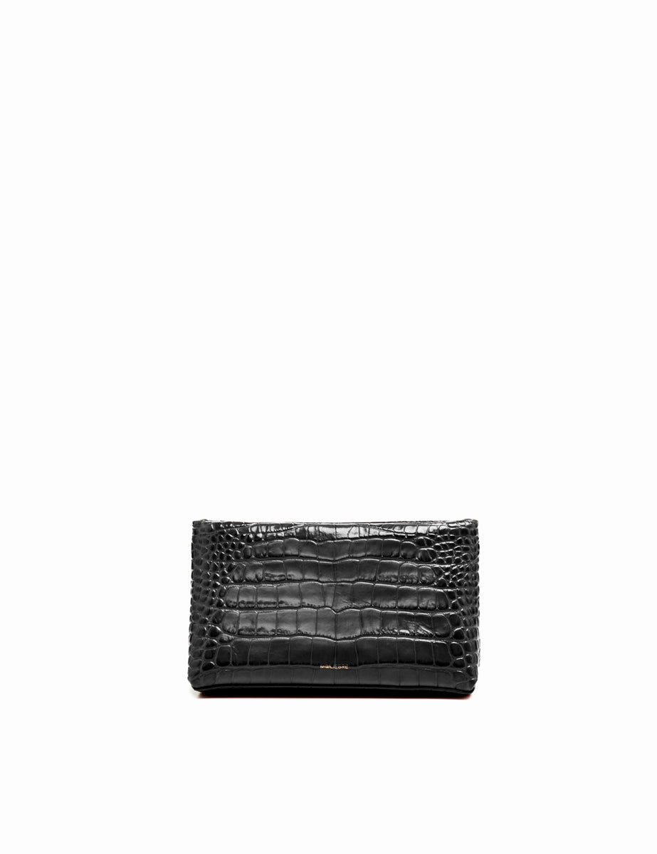 pochette stampa cocco nero - mouliebre - clutch