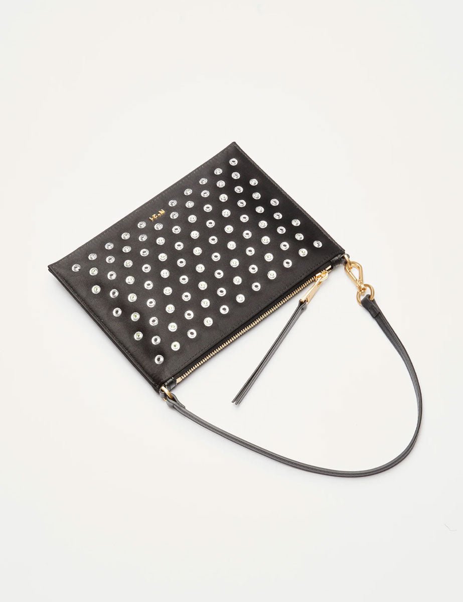 pochette studs large nero - Frida SRL