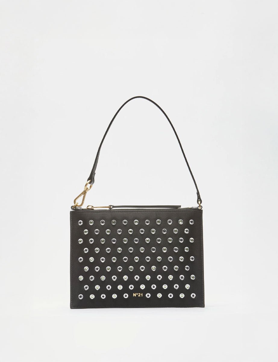 pochette studs large nero - Frida SRL