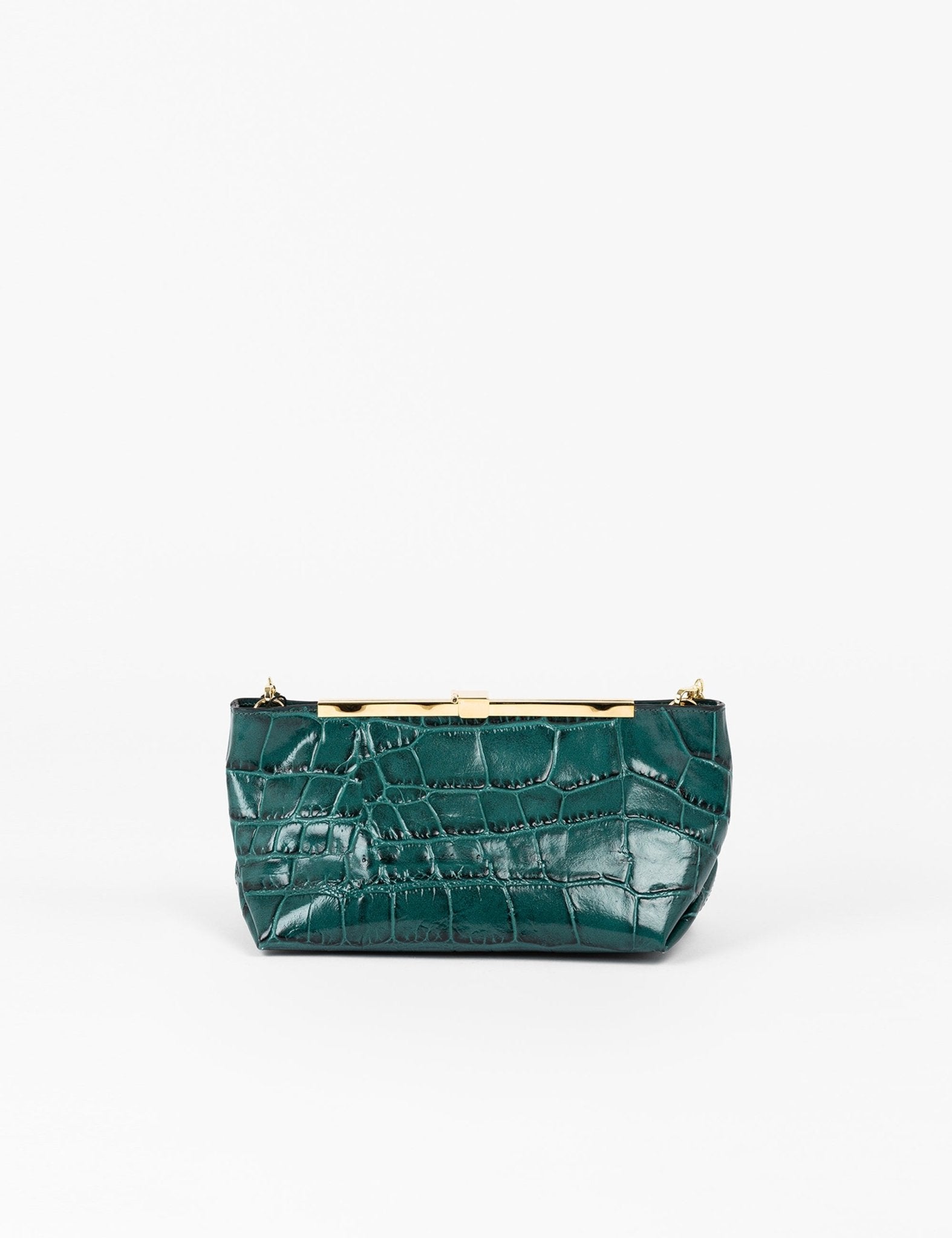 pochettone stampa cocco verde bottiglia - ndb968 - clutch