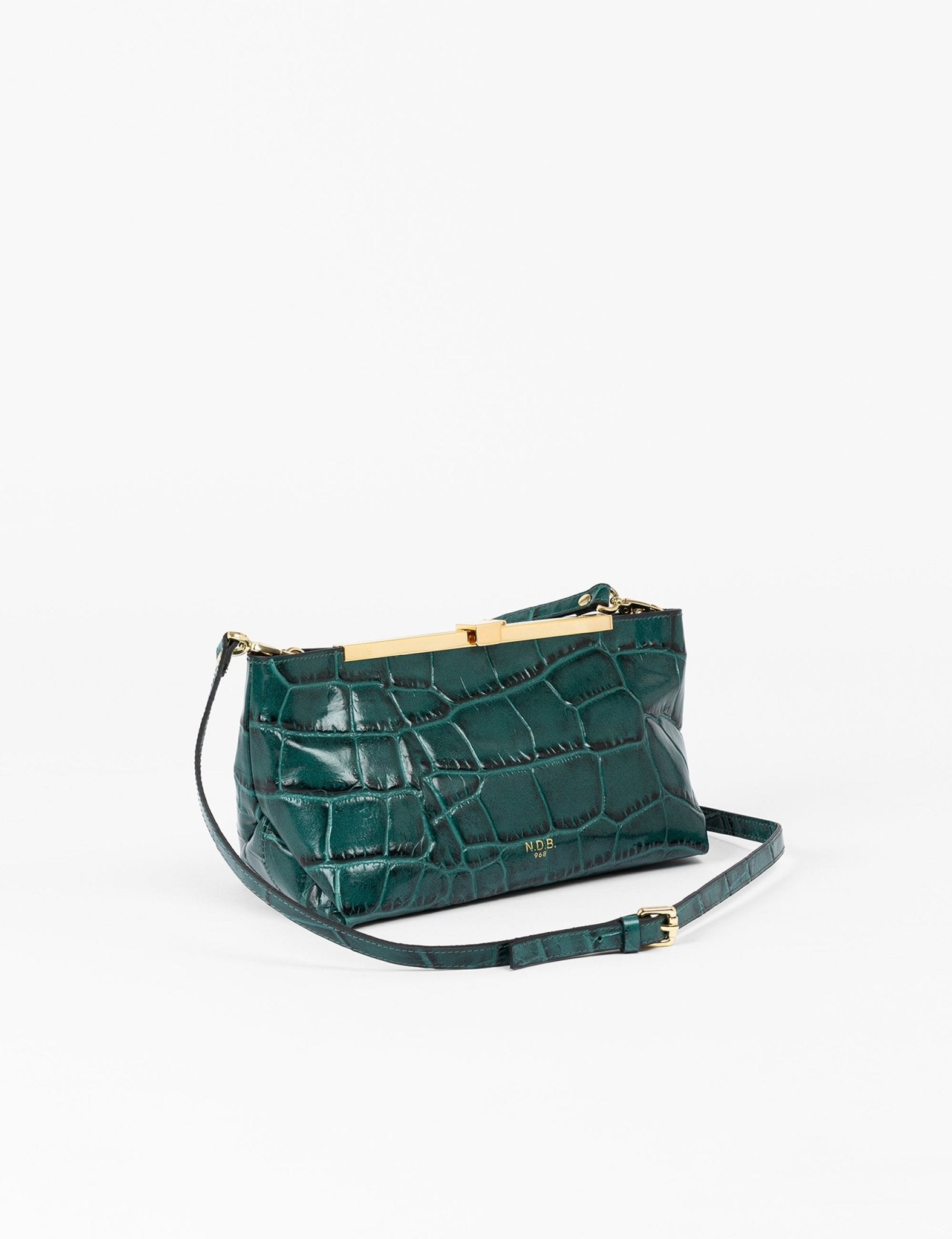 pochettone stampa cocco verde bottiglia - ndb968 - clutch