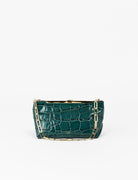 pochettone stampa cocco verde bottiglia - ndb968 - clutch