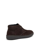 polacco casual suede marrone scuro - frau - sneaker
