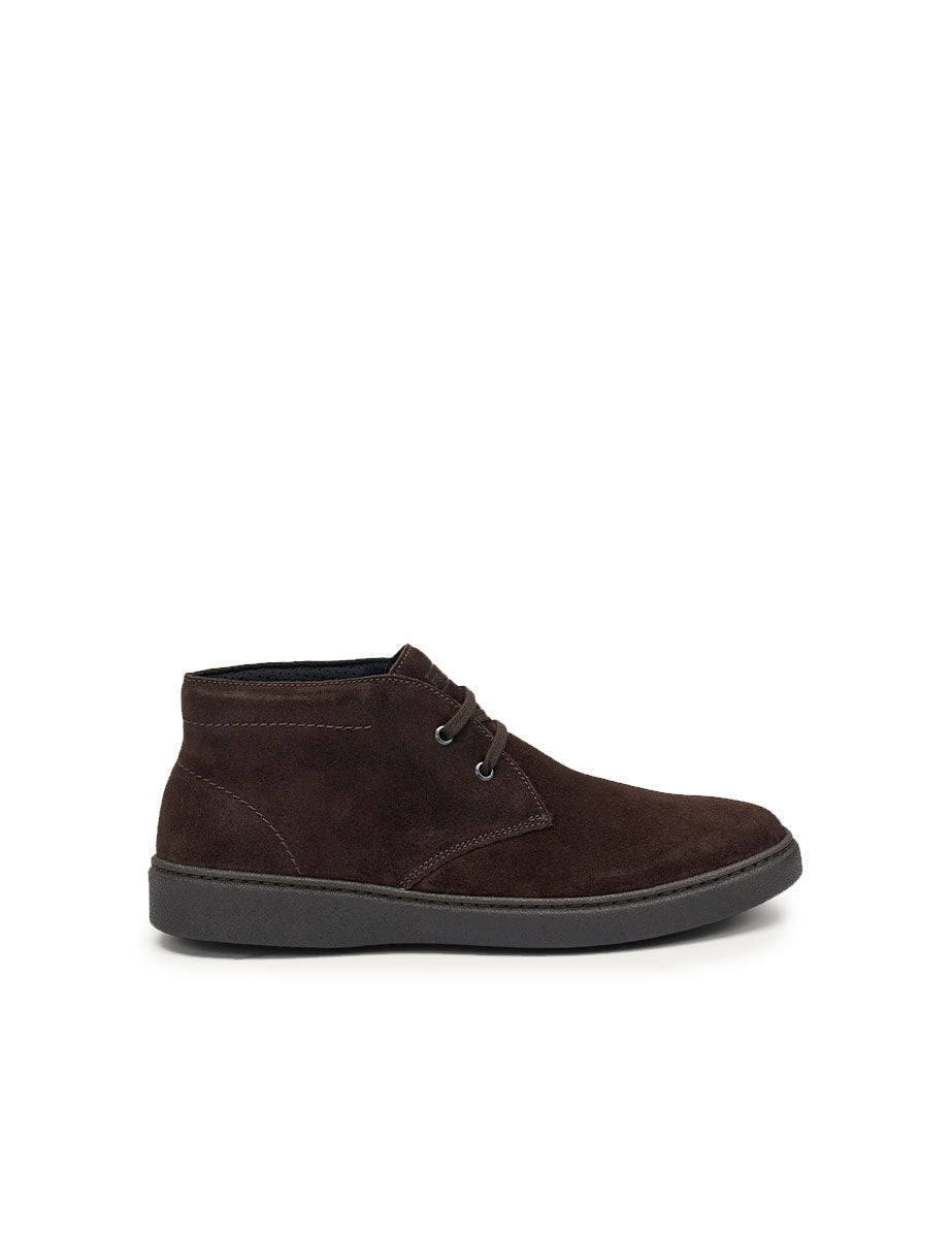 polacco casual suede marrone scuro - frau - sneaker