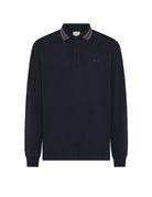 polo collo strisce blu navy - sun68 - polo