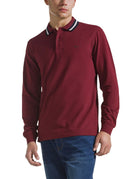 polo collo strisce bordeaux - sun68 - polo