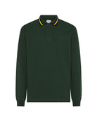 polo collo strisce verde scuro - sun68 - polo