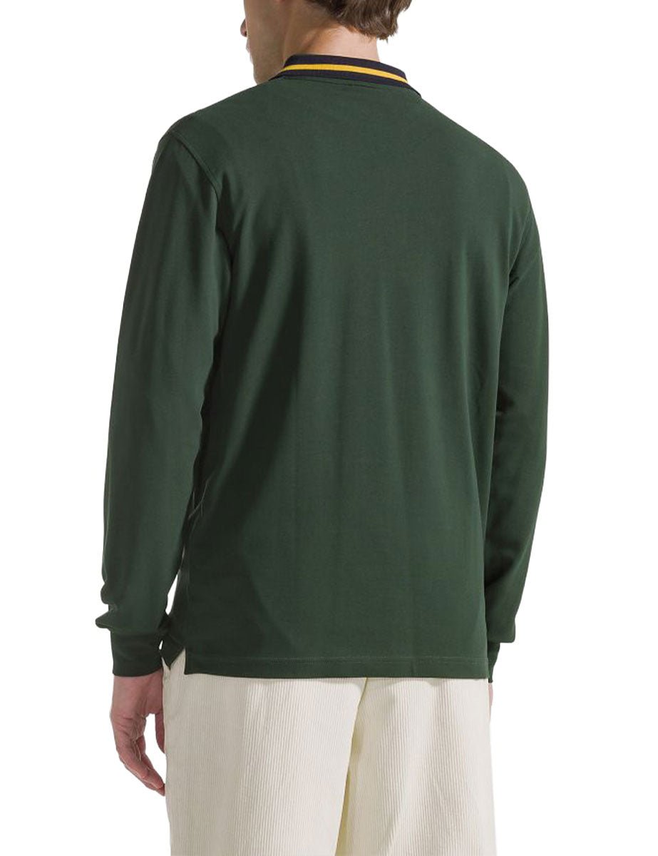 polo collo strisce verde scuro - sun68 - polo