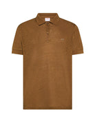 polo jersey di lino volpe terra - sun68 - polo