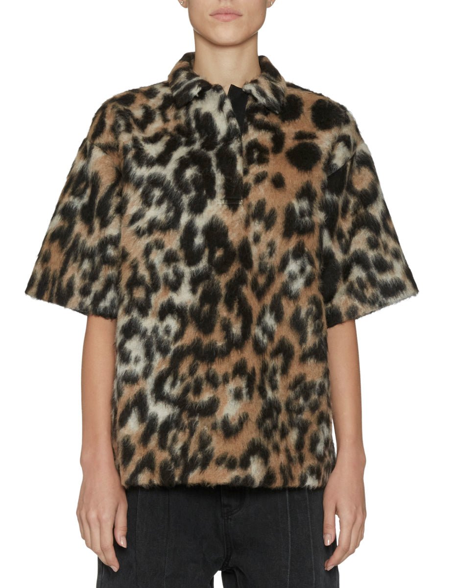 polo leopardata furry animalier - n21 alessandro dell'acqua - cardigan