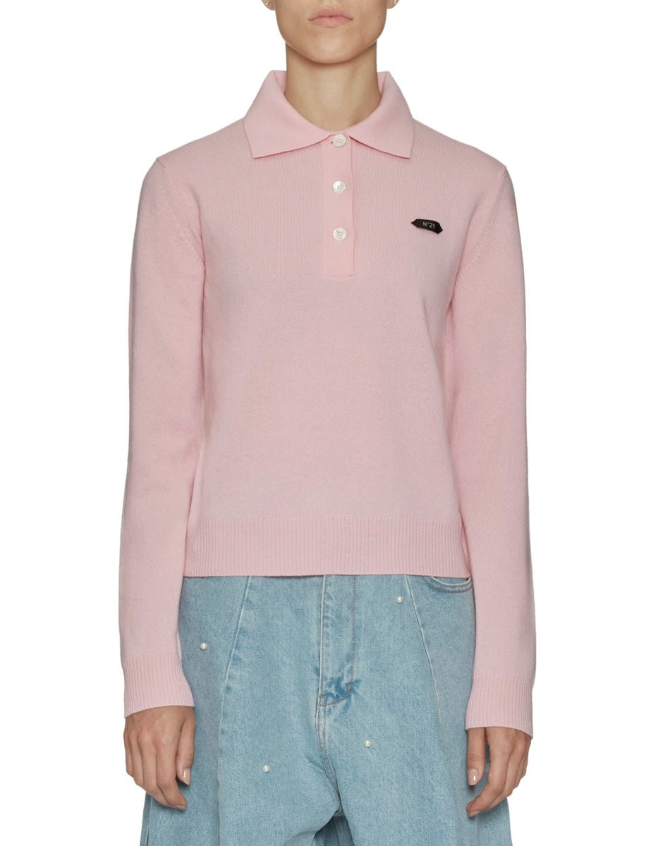 polo maglia rosa - n21 alessandro dell'acqua - maglia