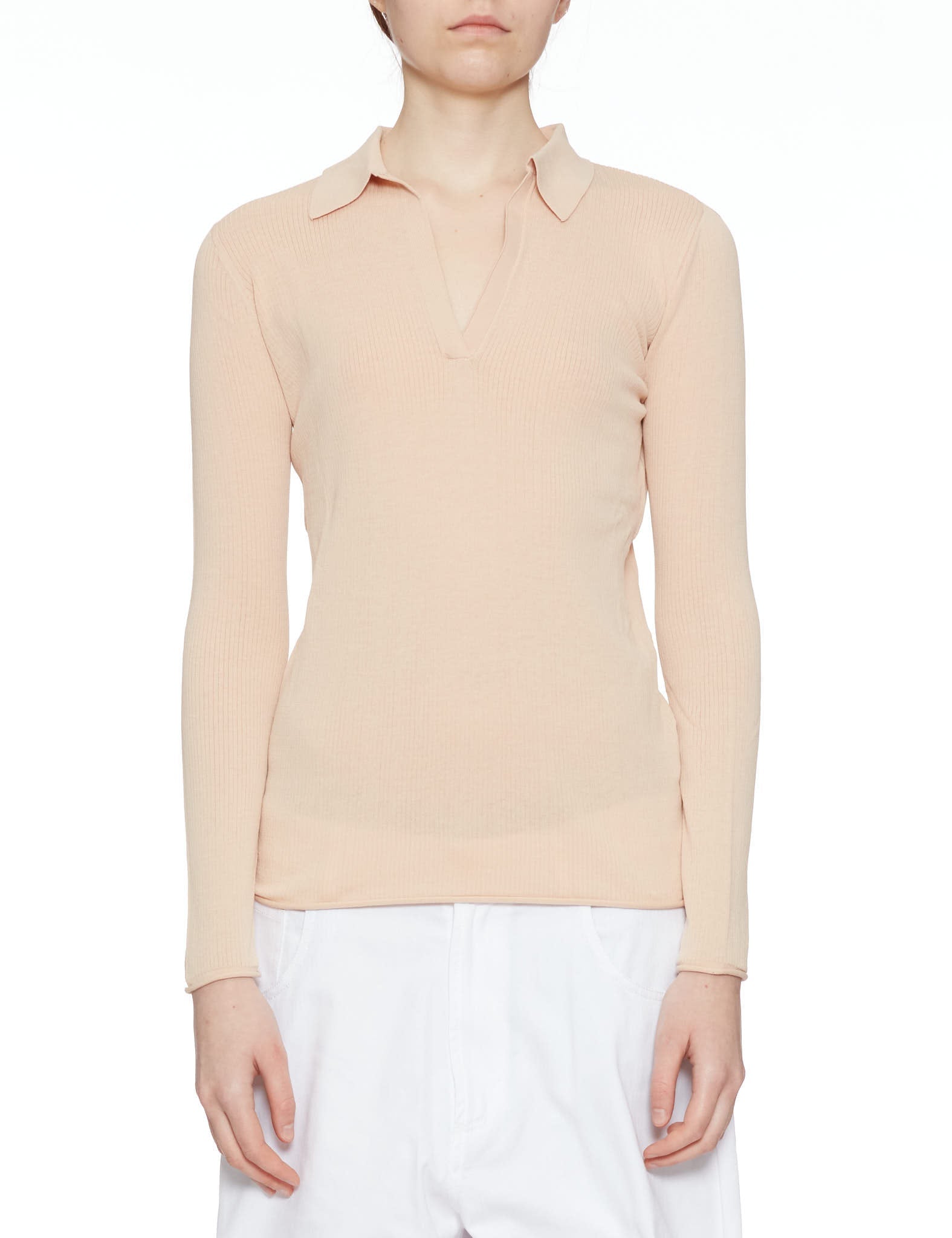 polo maglia seta pelle - alysi - pullover