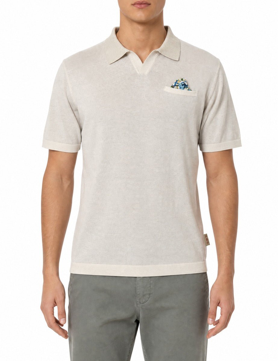 polo maglia taschino gesso - bob - polo