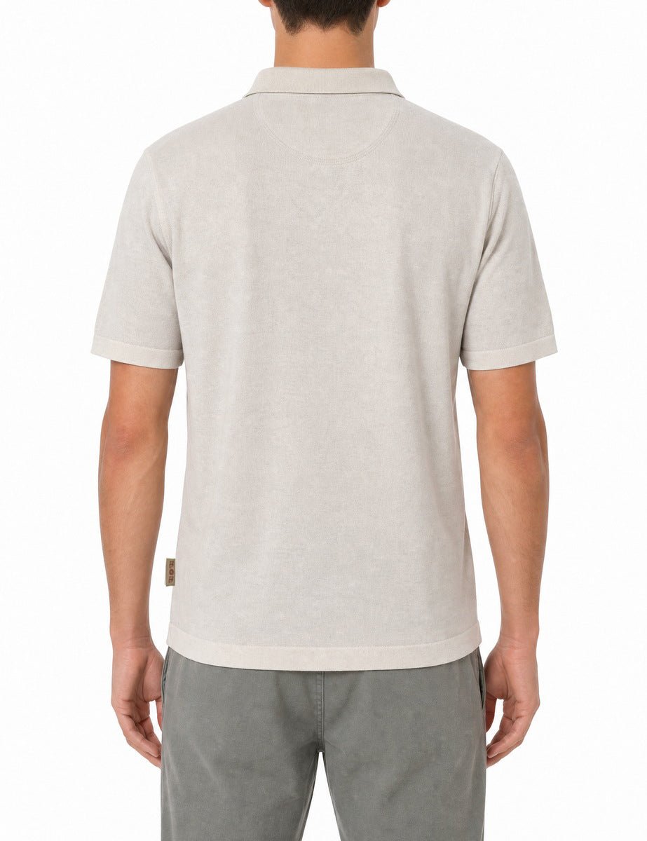 polo maglia taschino gesso - bob - polo