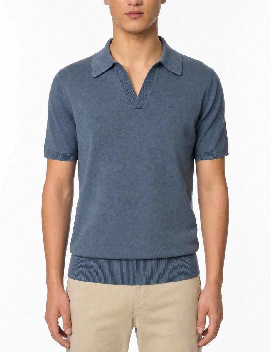 polo maglia teller blue mirage - selected - polo