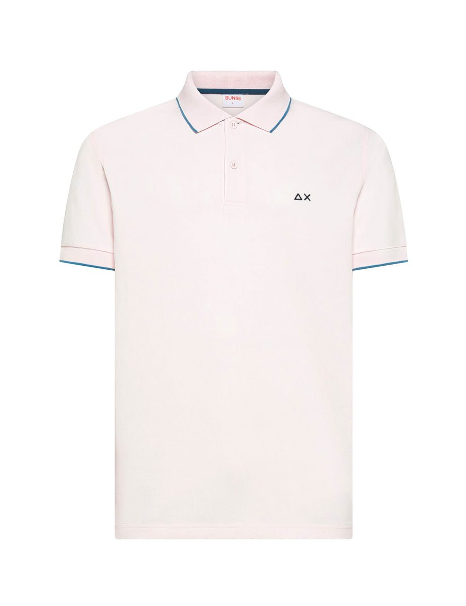 polo piquet profilo rosa - sun68 - polo