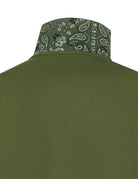 polo piquet sottocollo paisley verde scuro - sun68 - polo