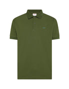polo piquet sottocollo paisley verde scuro - sun68 - polo