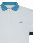 polo piquet tricolor bianco - sun68 - maglia