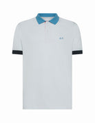 polo piquet tricolor bianco - sun68 - maglia