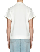 polo ricami punto milano latte - alpha - maglia