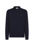 polo toppa check blu navy - sun68 - maglia