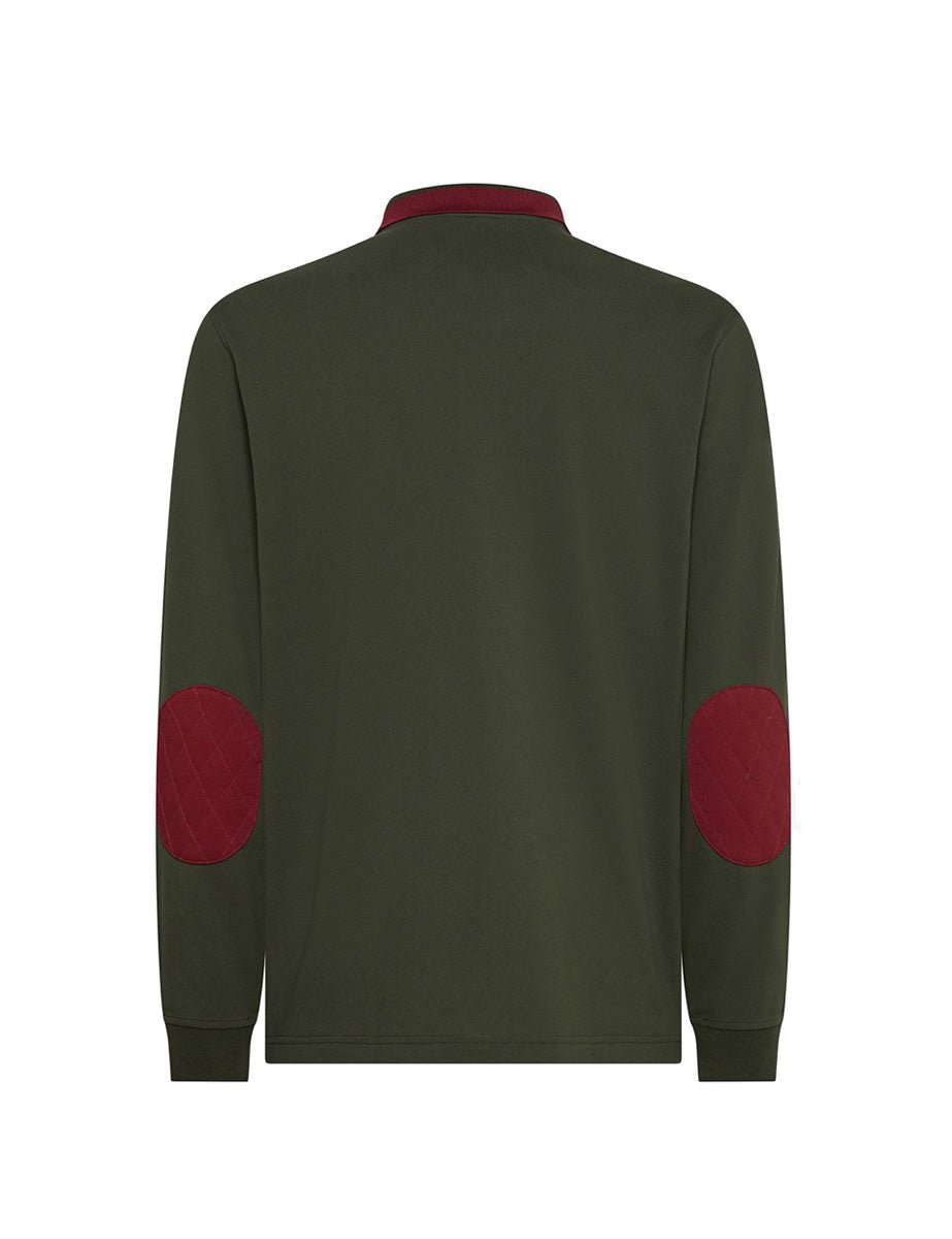 polo toppa riga collo militare - sun68 - maglia