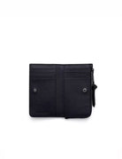 portafogli medium flat leather nero - marc jacobs - portafogli