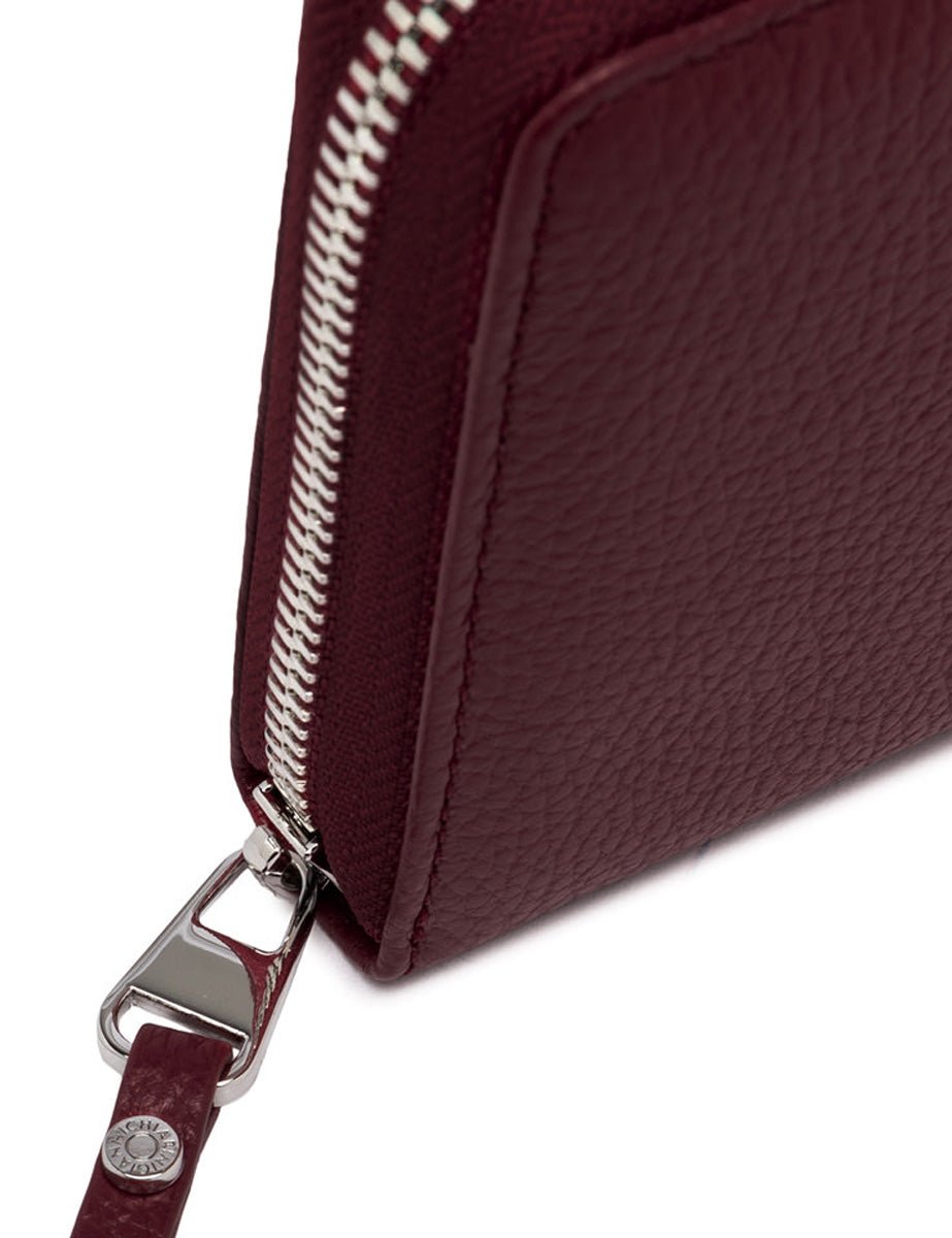 portafogli pelle grain wine berry - gianni chiarini - portafogli