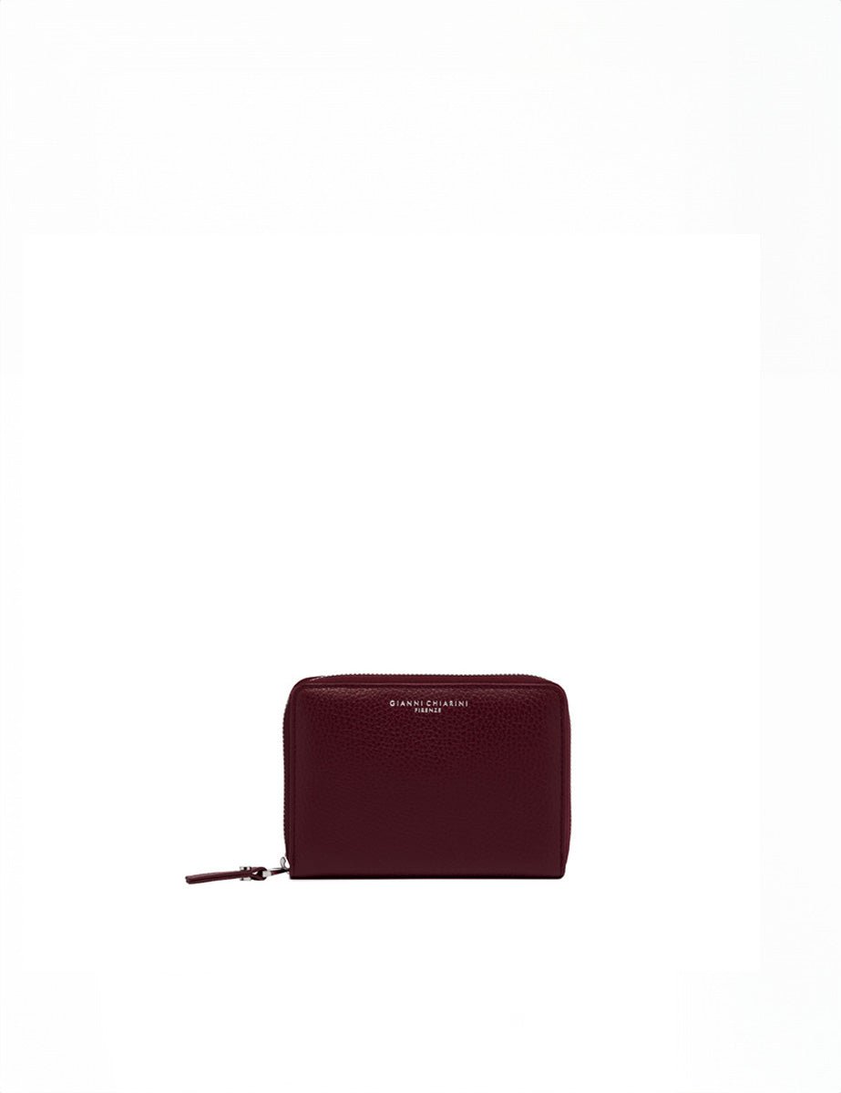 portafogli pelle grain wine berry - gianni chiarini - portafogli