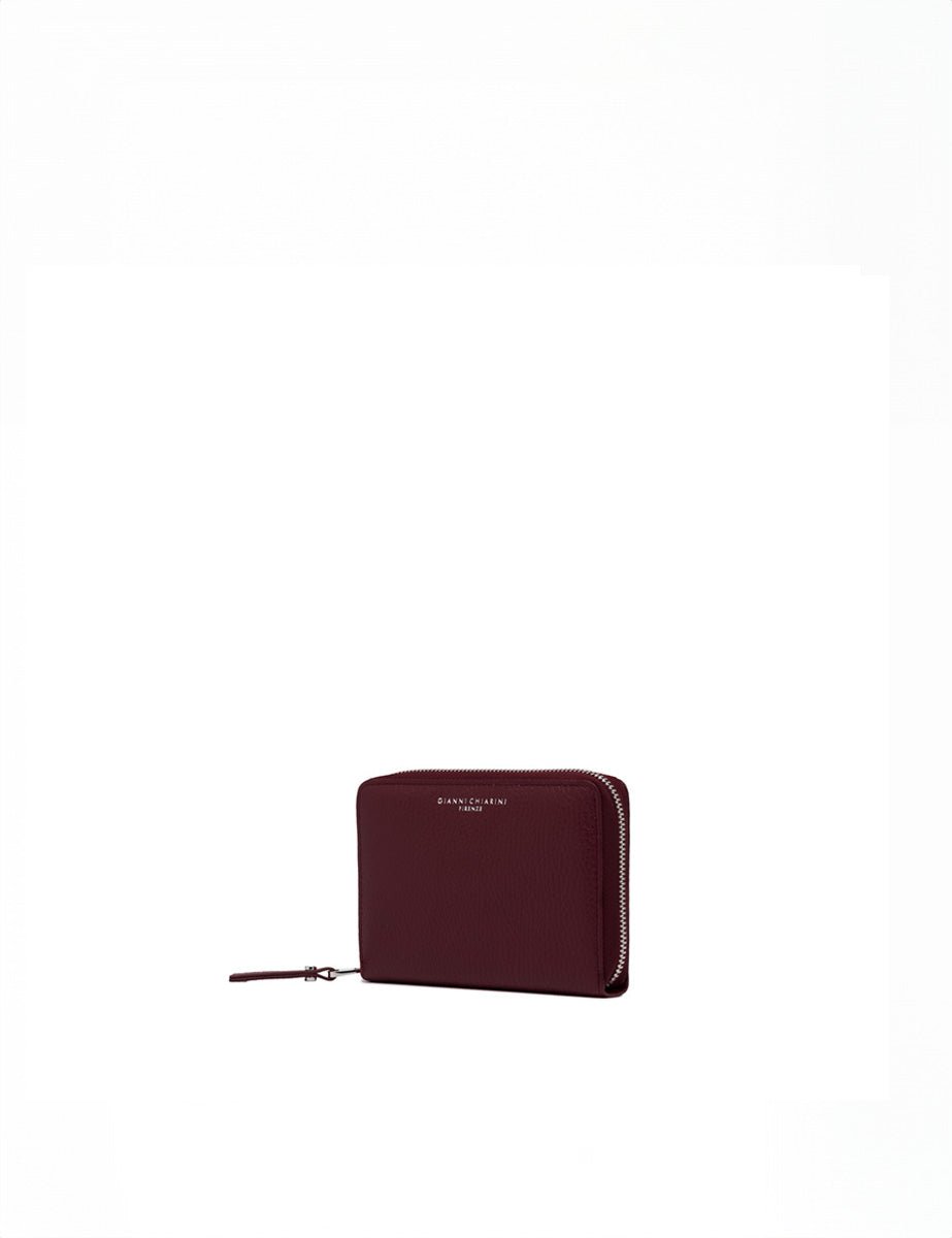 portafogli pelle grain wine berry - gianni chiarini - portafogli