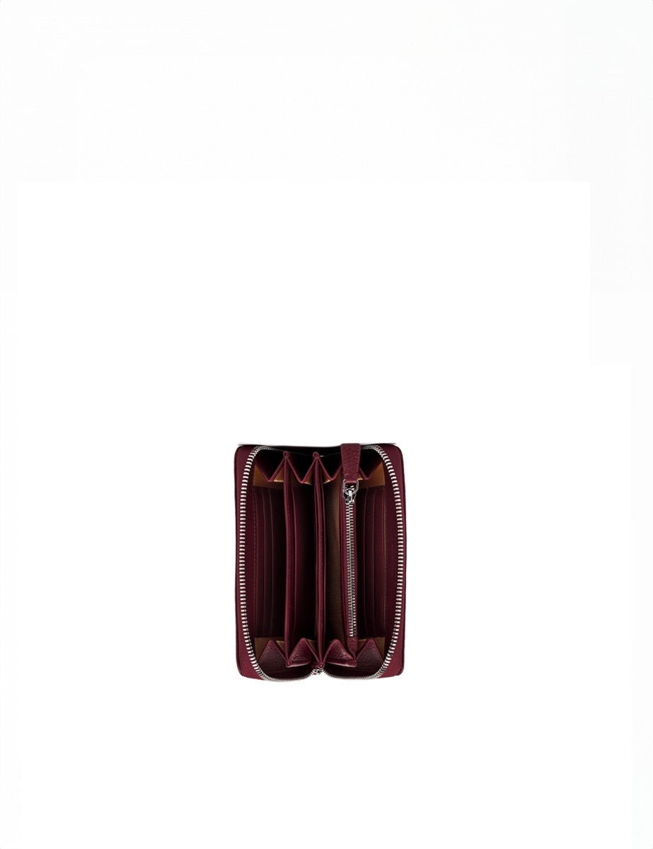 portafogli pelle grain wine berry - gianni chiarini - portafogli
