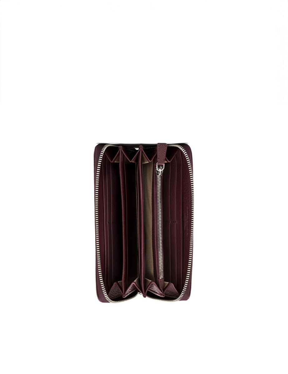 portafogli pelle wine berry - gianni chiarini - portafogli