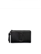portafoglio pelle the compact wallet nero - marc jacobs - portafogli