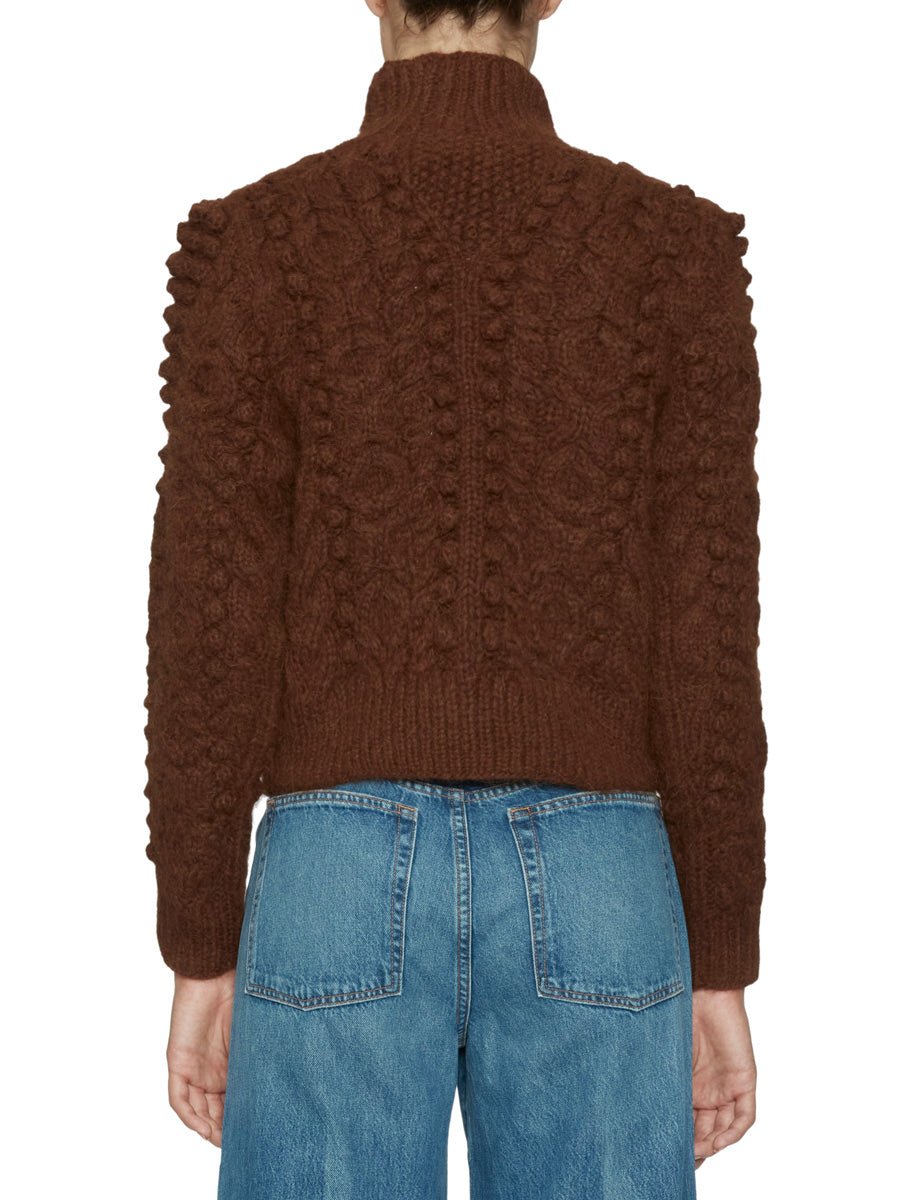 pullover albia alpaca mogano - Frida SRL