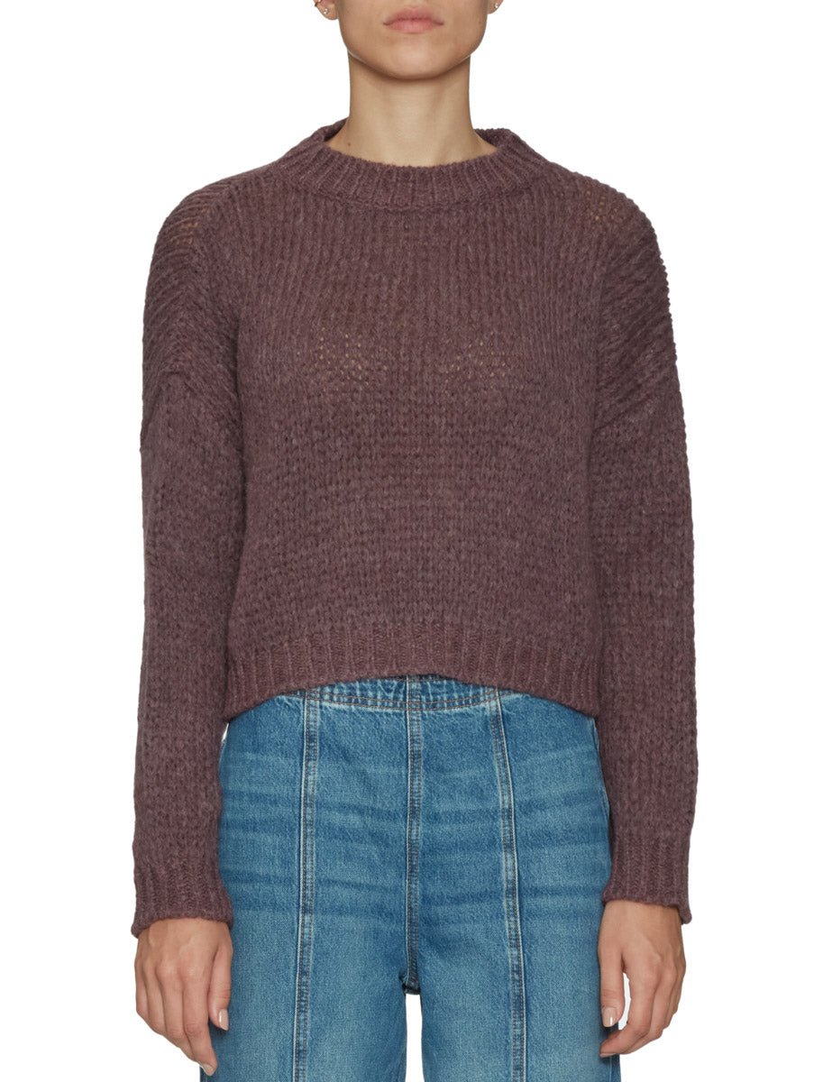 pullover alpaca bordeaux - roberto collina - pullover