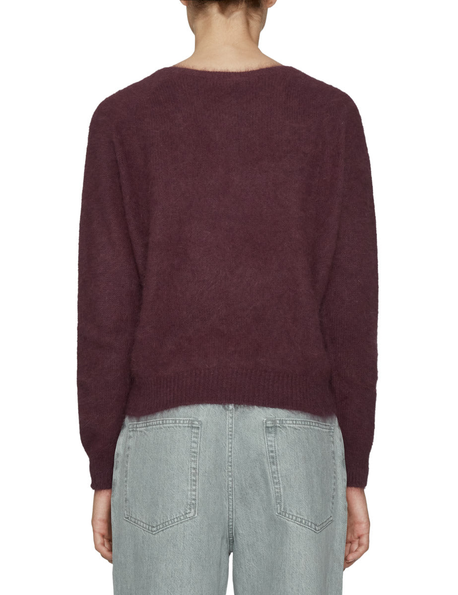 pullover angora bordeaux - roberto collina - pullover