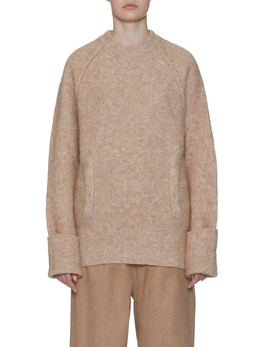 pullover carla misto lana camel - jejia - pullover