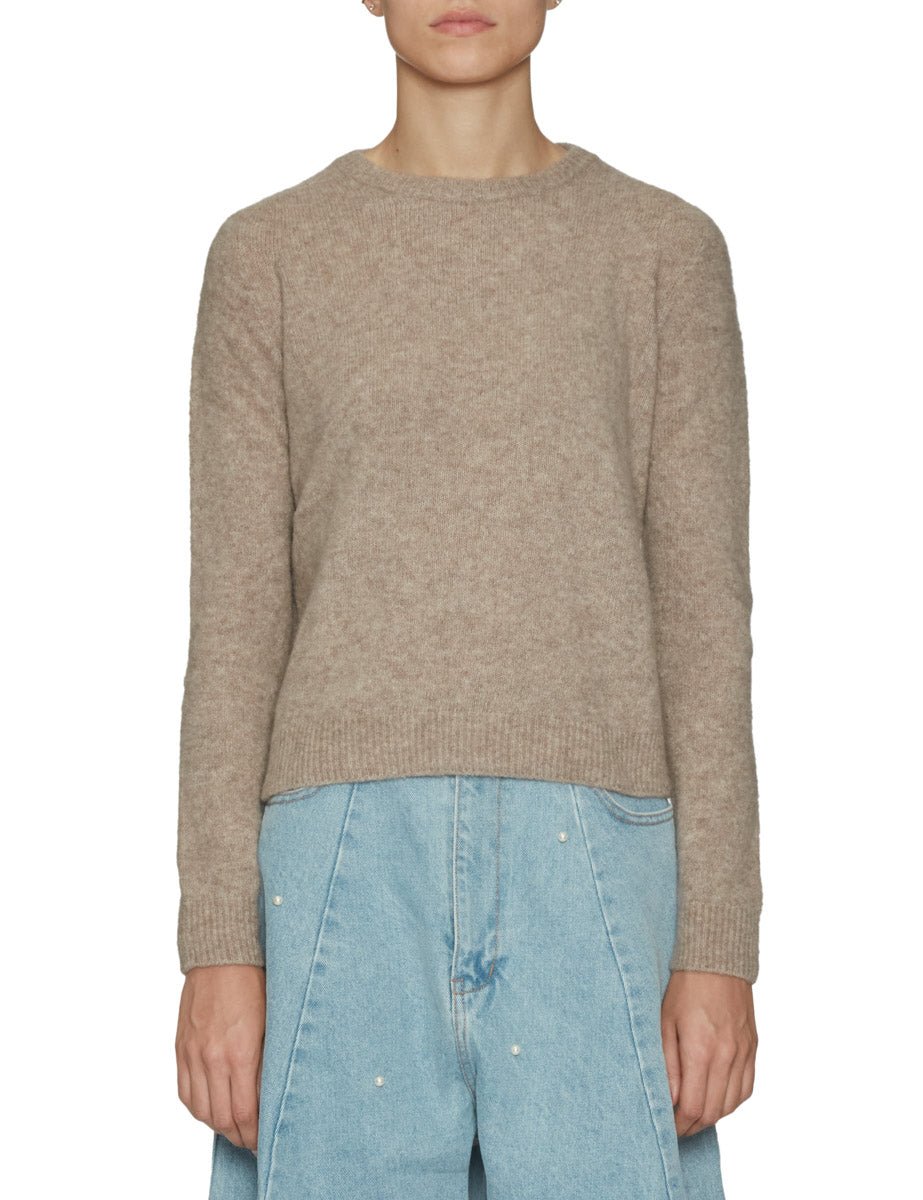 pullover cashmere seta beige - roberto collina - pullover
