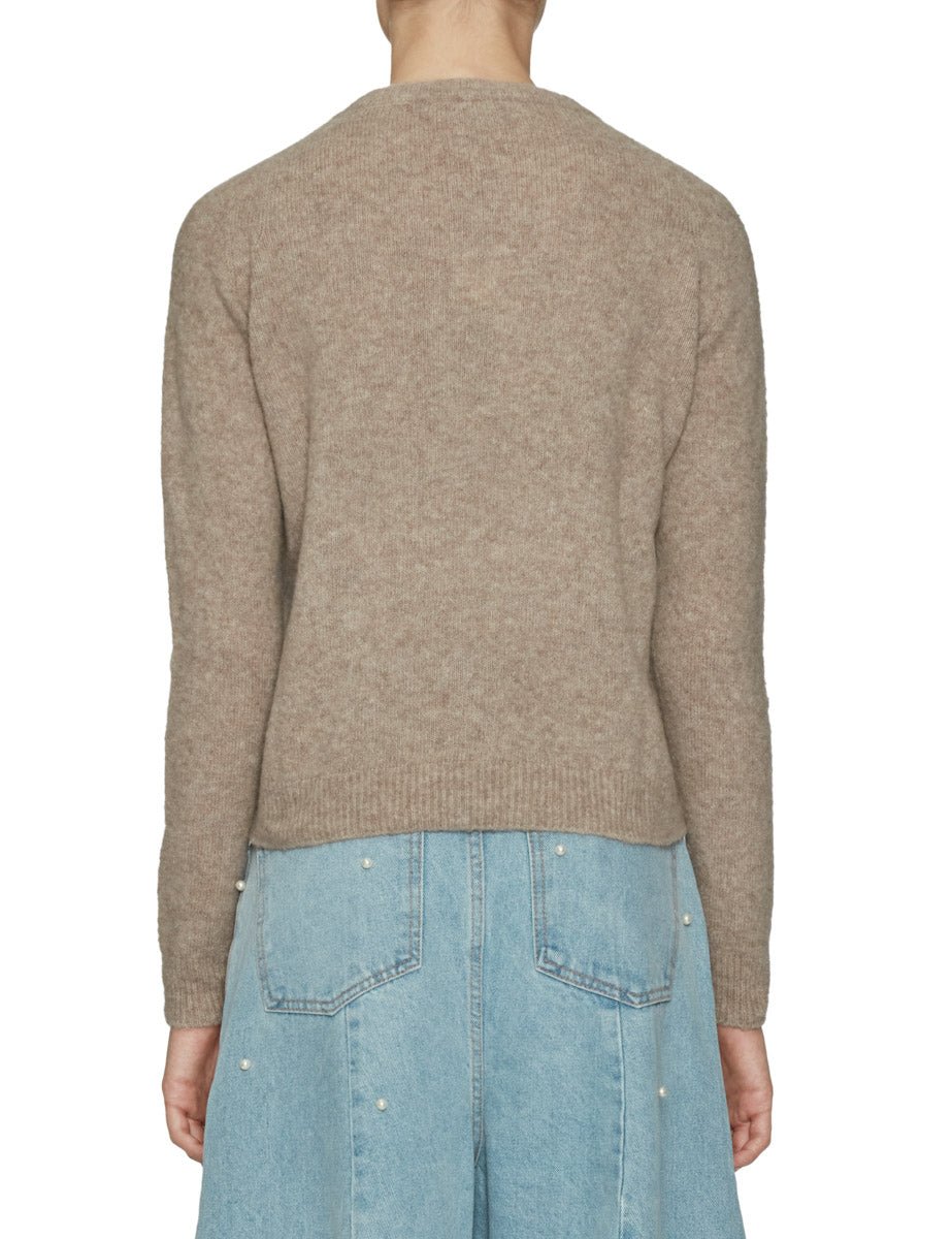 pullover cashmere seta beige - roberto collina - pullover