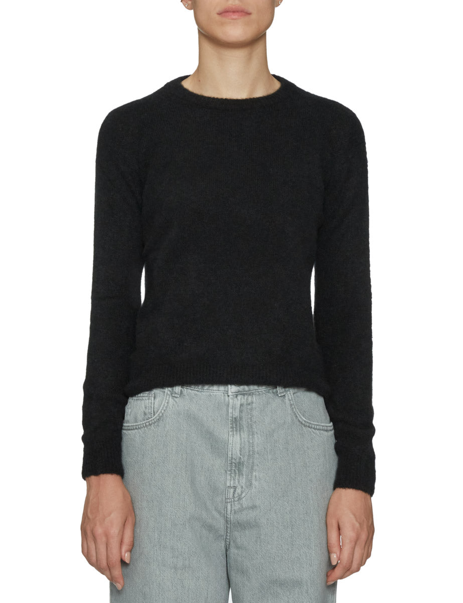 pullover cashmere seta nero - Frida SRL