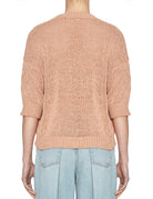 pullover cotone fettuccia nude - roberto collina - pullover