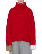 pullover dolcevita olly bicolore rosso grigio - jejia - pullover