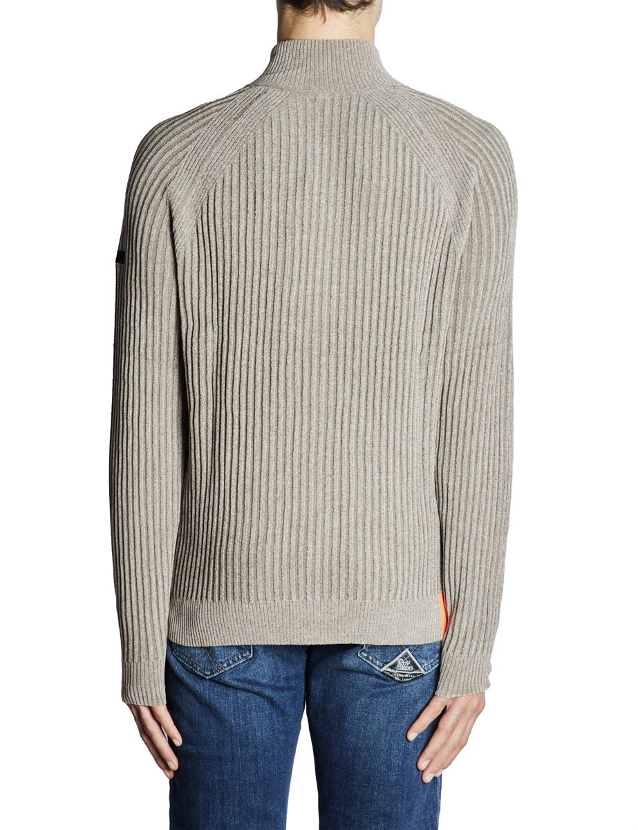pullover full zip ciniglia beige - rrd - pullover