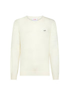 pullover girocollo alpaca bianco - sun68 - pullover