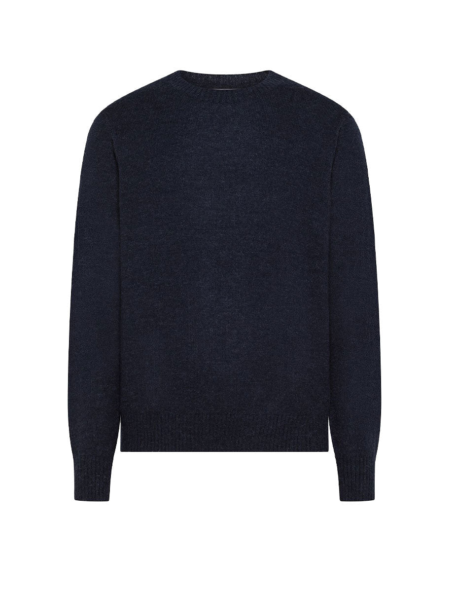 pullover girocollo alpaca blu navy - sun68 - pullover