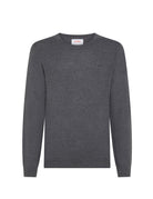 pullover girocollo alpaca grigio scuro - sun68 - pullover