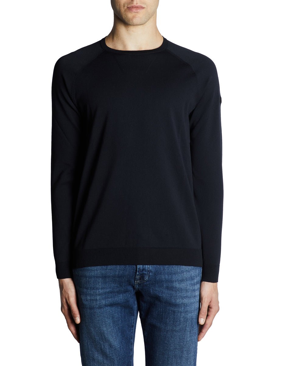 pullover girocollo amos blu - rrd - pullover