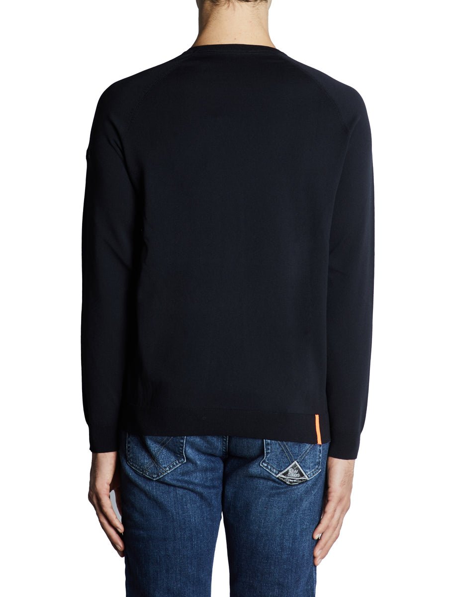 pullover girocollo amos blu - rrd - pullover